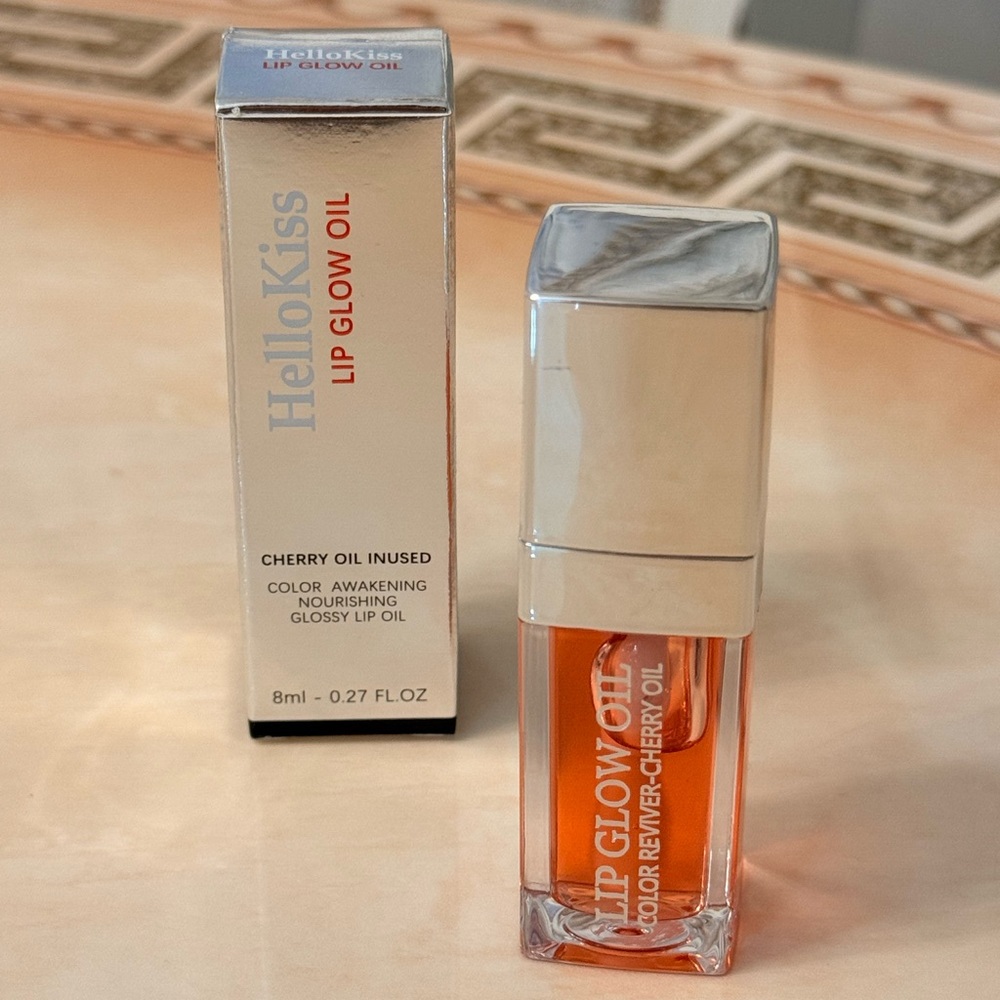 Lip Glow Oil - Cherry Oil Infused - pink